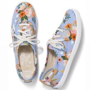 Keds x Rifle Paper Co. Anchor Sneakers in Blue Lively Floral